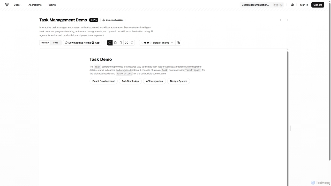 Ai Elements Task Demo | AI SDK Agents | AI SDK Agents for AI SDK Agents