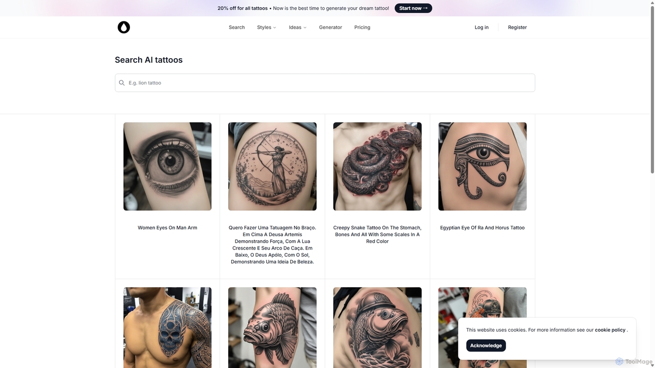 Search - AI Tattoo Generator for AI Tattoo Generator