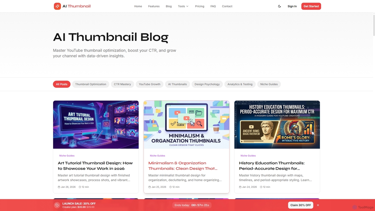 Blog - YouTube Thumbnail Tips | AI Thumbnail for AI Thumbnail