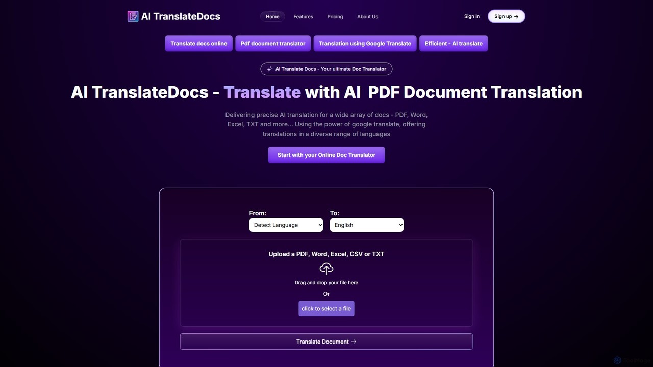 AI TranslateDocs