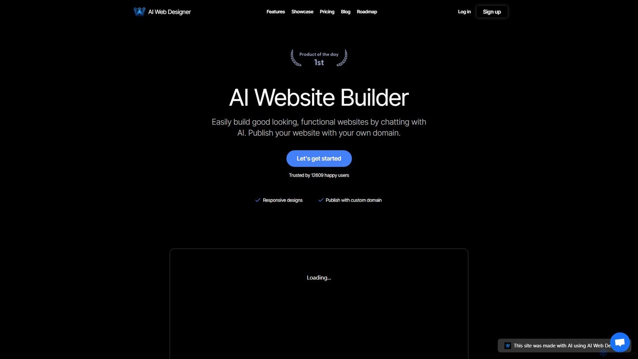 AI web designer