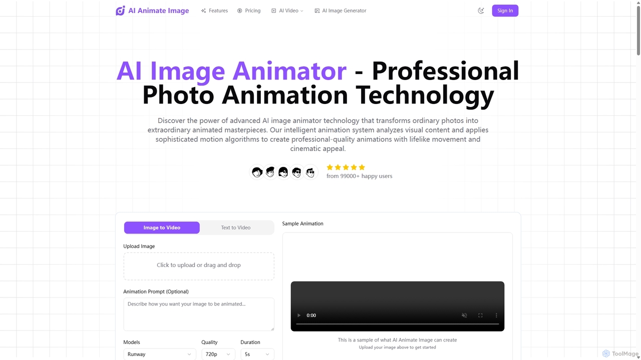 AI Image Animator - Advanced Photo Animation Technology for Aianimateimage