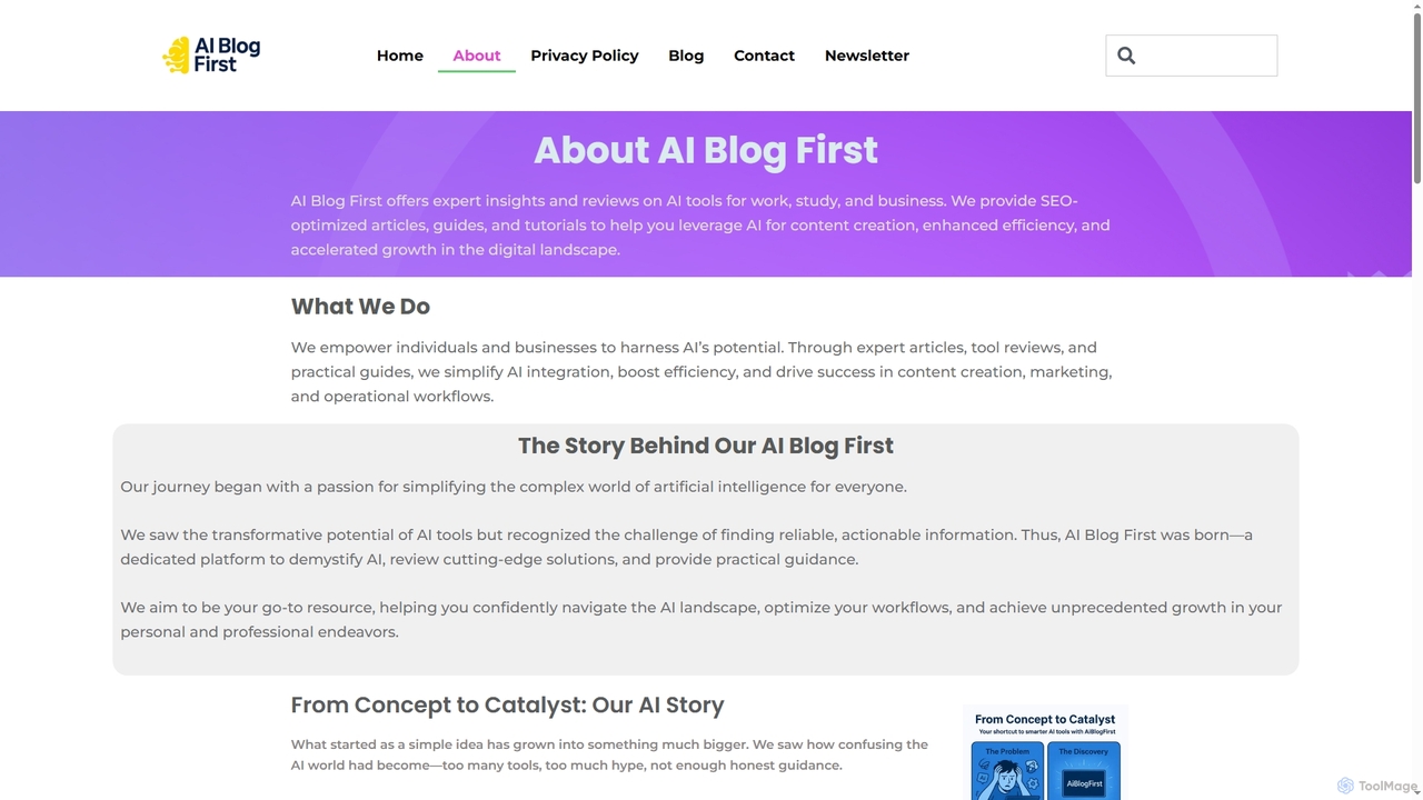 About - aiblogfirst.com for Aiblogfirst