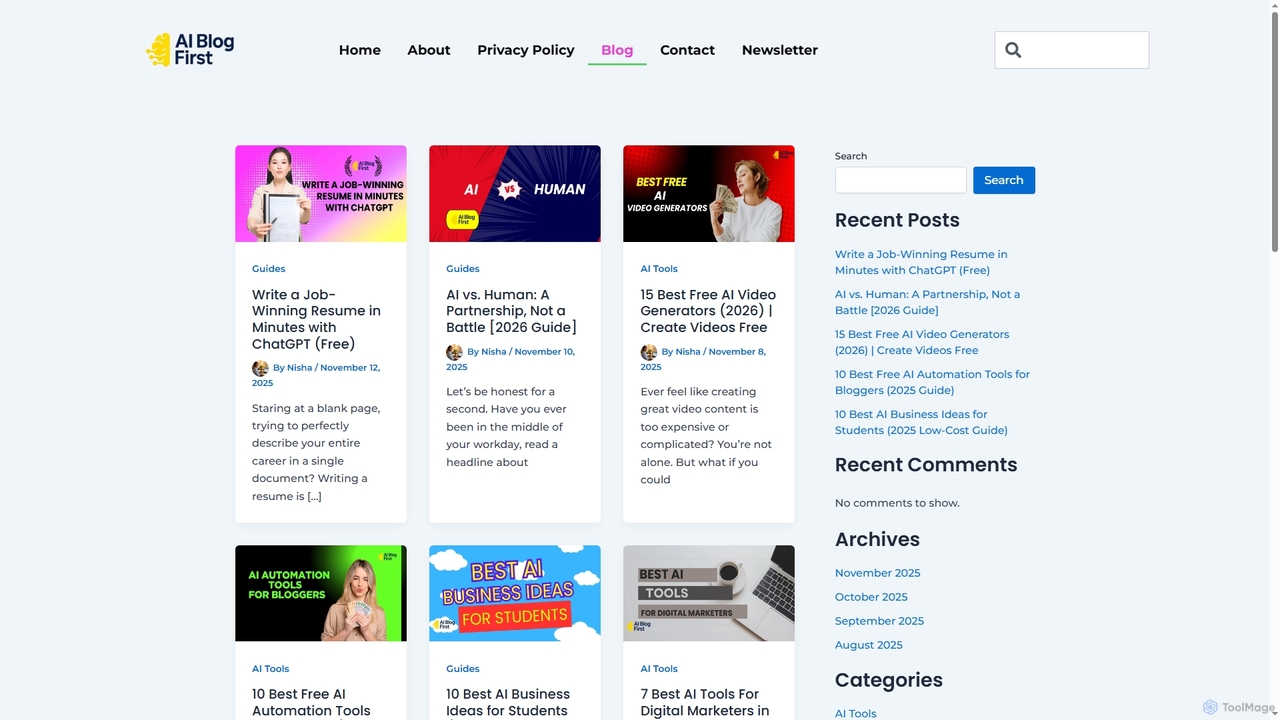 Blog - aiblogfirst.com for Aiblogfirst