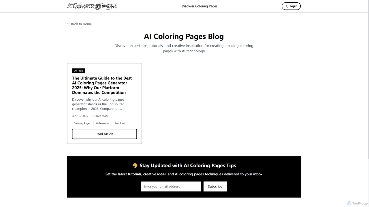 Blog of AI Coloring Pages Generator | AIColoringPages.App for AiColoringPages
