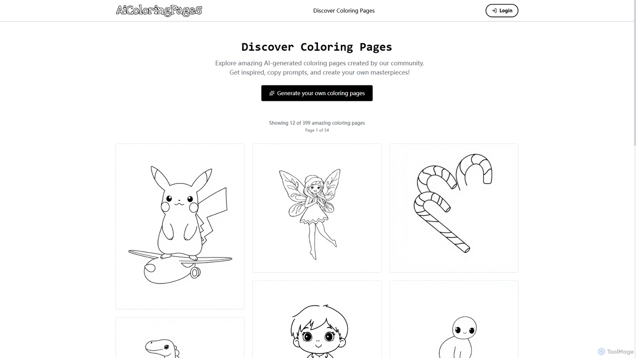 Discover Coloring Pages | AIColoringPages.App for AiColoringPages