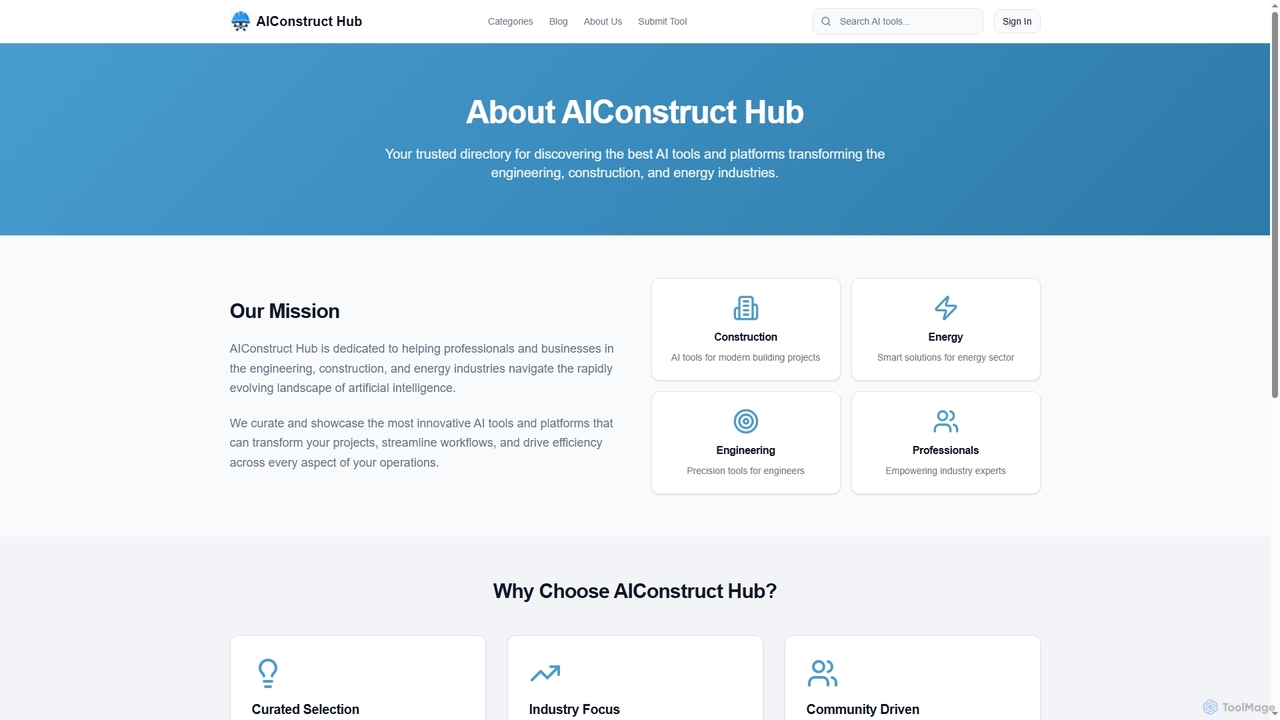 About Us | AIConstruct Hub for AIConstruct Hub