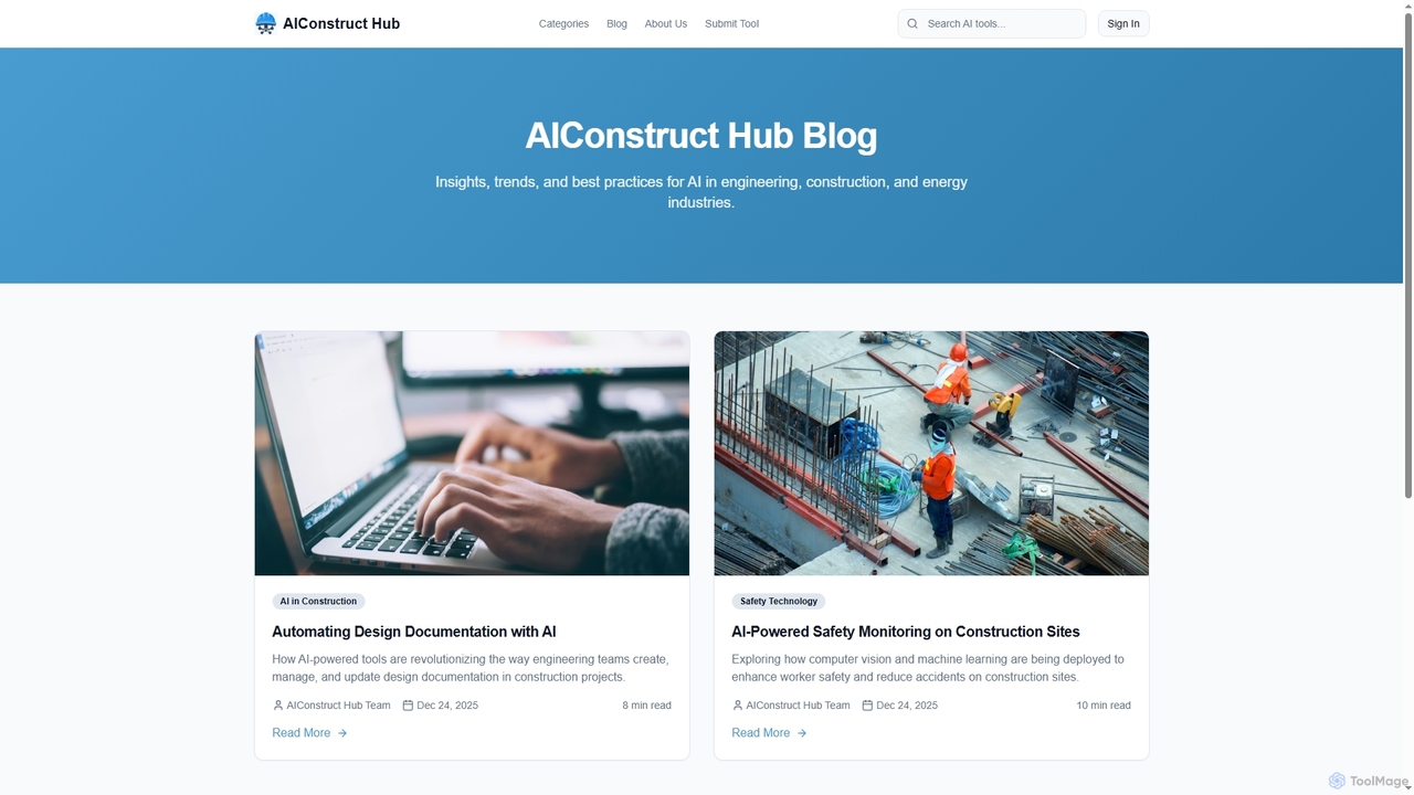 Blog - AIConstruct Hub for AIConstruct Hub