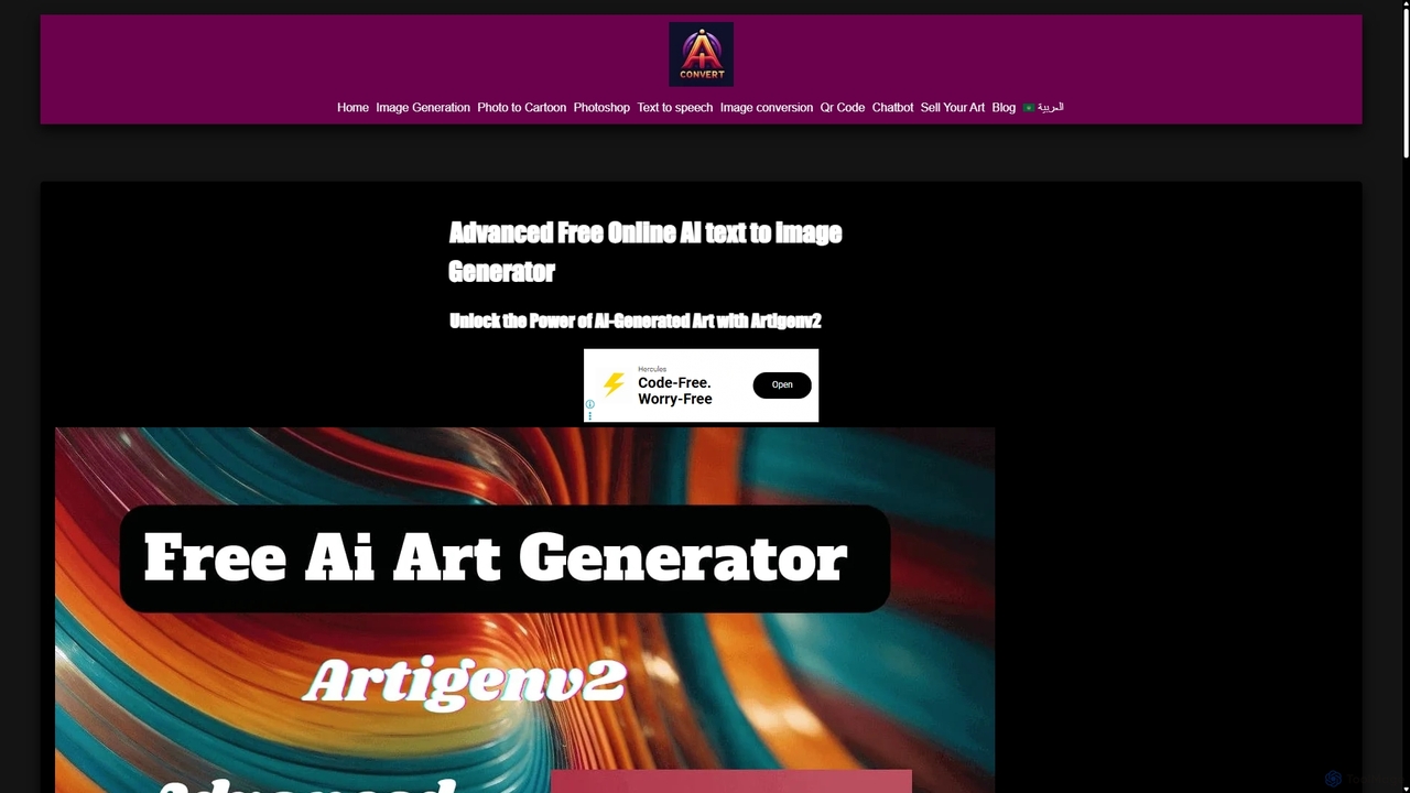 Free Online AI Image Generator | Convert Text to Art with Artigenv2 for Aiconvert