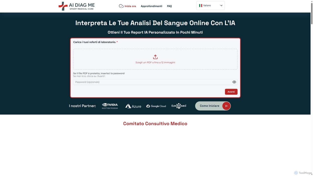 Interpreta i risultati delle analisi del sangue online in pochi minuti: prova subito AI DiagMe! for Aidiagme
