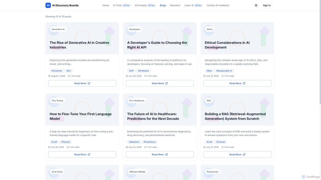 AI Discovery Boards for AIDiscoveryBoards
