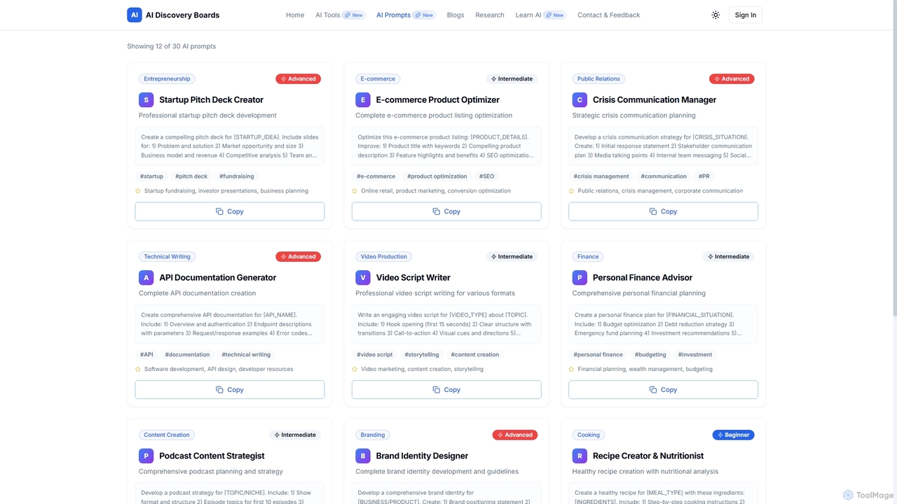 AI Discovery Boards for AIDiscoveryBoards