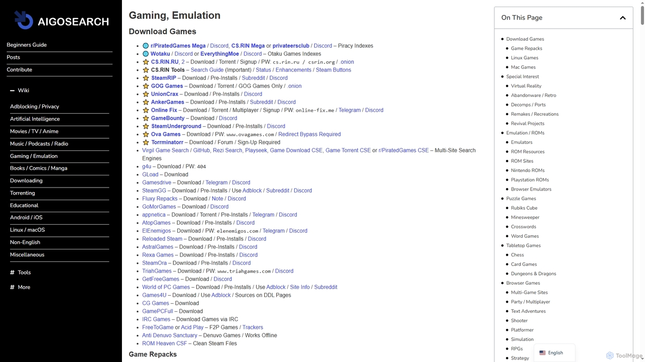 Gaming / Emulation - AIGOSEARCH – All-in-One Free Online Tools & Utilities for AIGOSEARCH