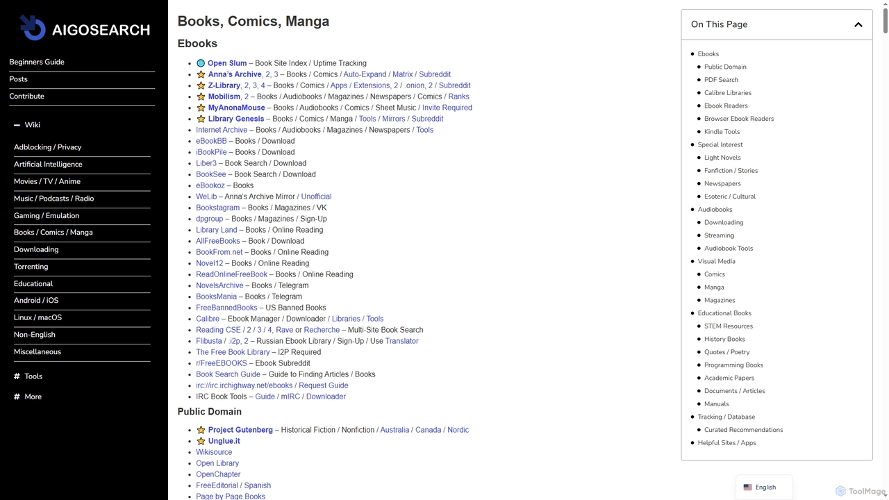 Books / Comics / Manga - AIGOSEARCH – All-in-One Free Online Tools & Utilities for AIGOSEARCH
