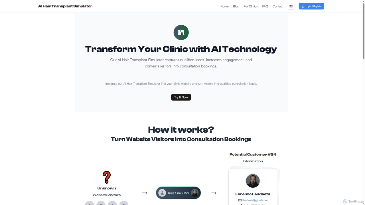 For Clinics: AI Hair Transplant Lead Generation for Aihairtransplant