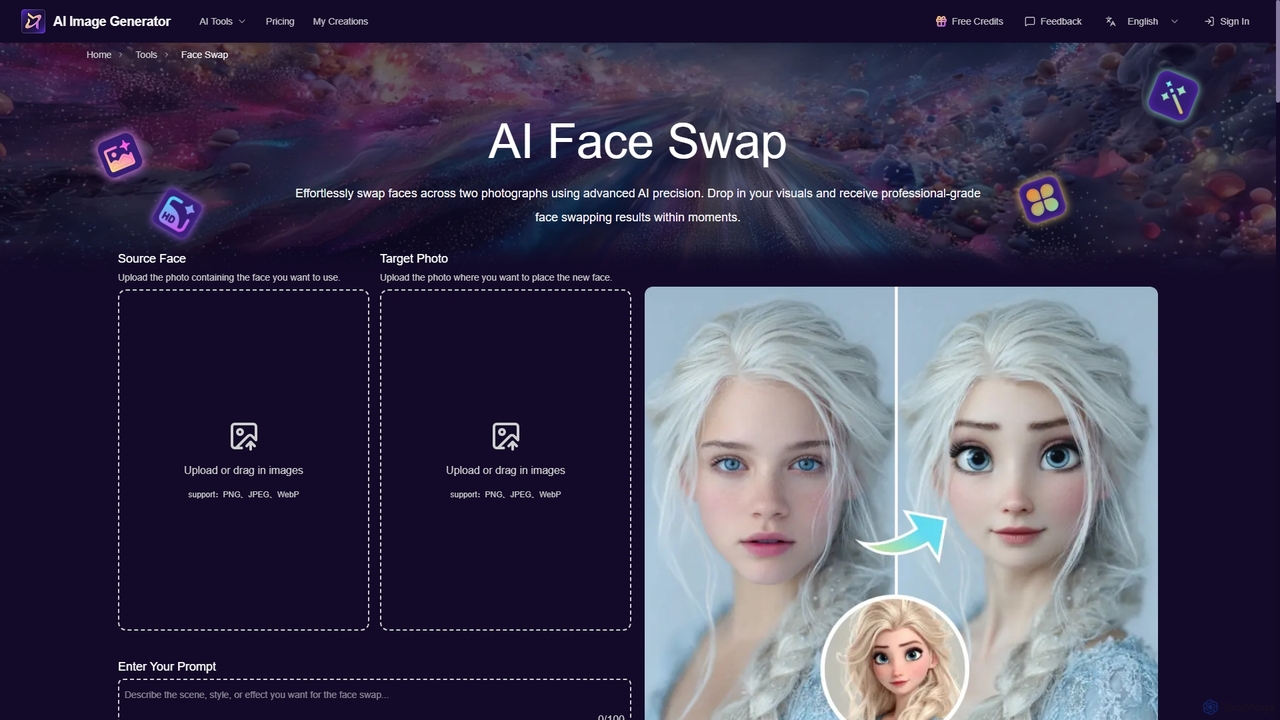 AI Face Swap - AI Image Generator Free Online for Aiimagegenerator