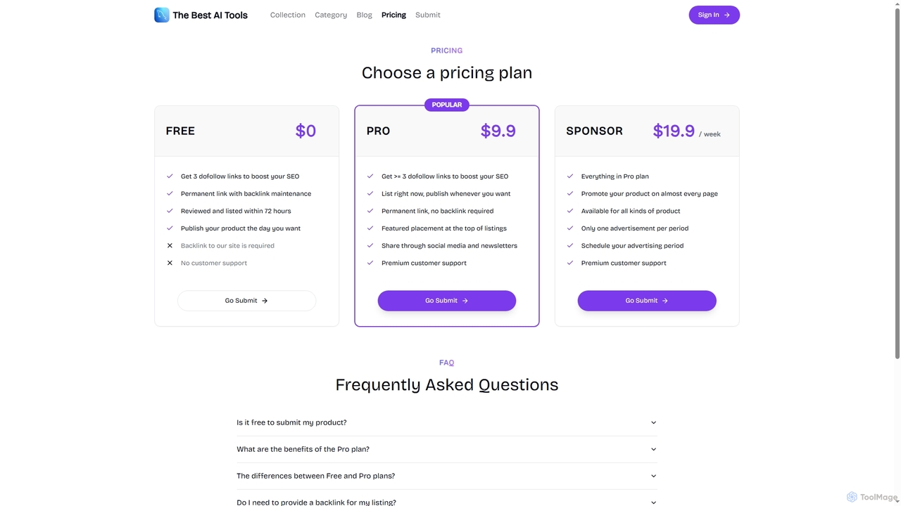 Pricing - The Best AI Tools for Aijet