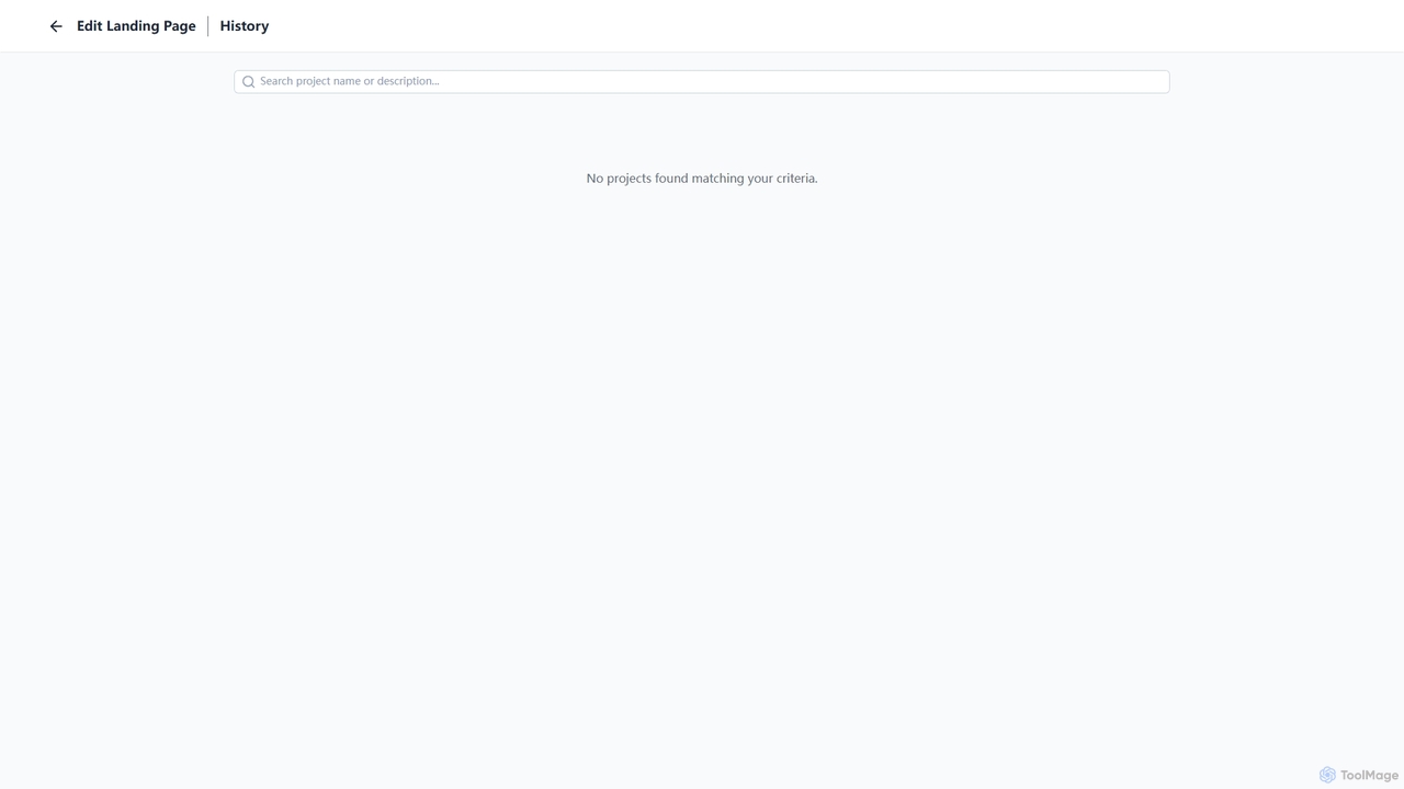 Generate History for AILandingPage