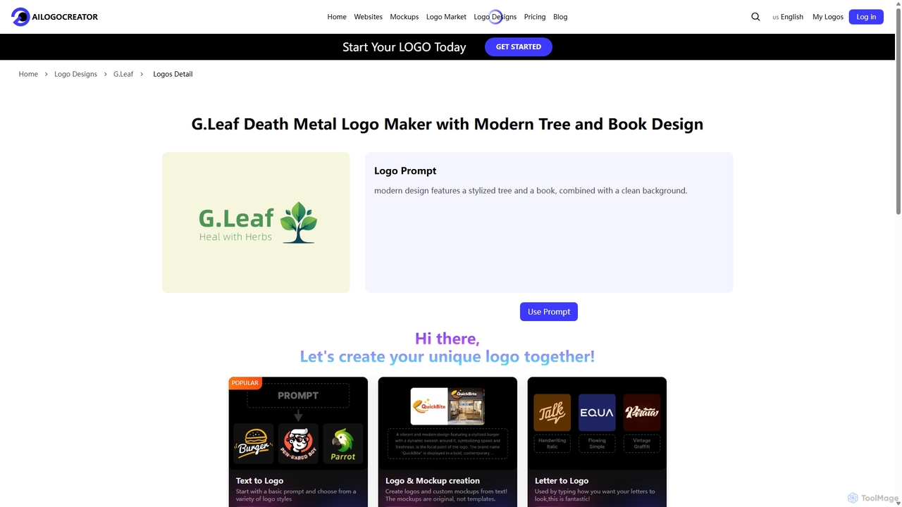 Rage G.Leaf Metal Logo Maker Modern Tree Book Design | Ailogocreator for AILogoCreator