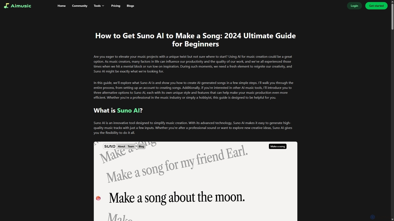 How to Get Suno AI to Make a Song: 2024 Ultimate Guide for Beginners for Aimusic