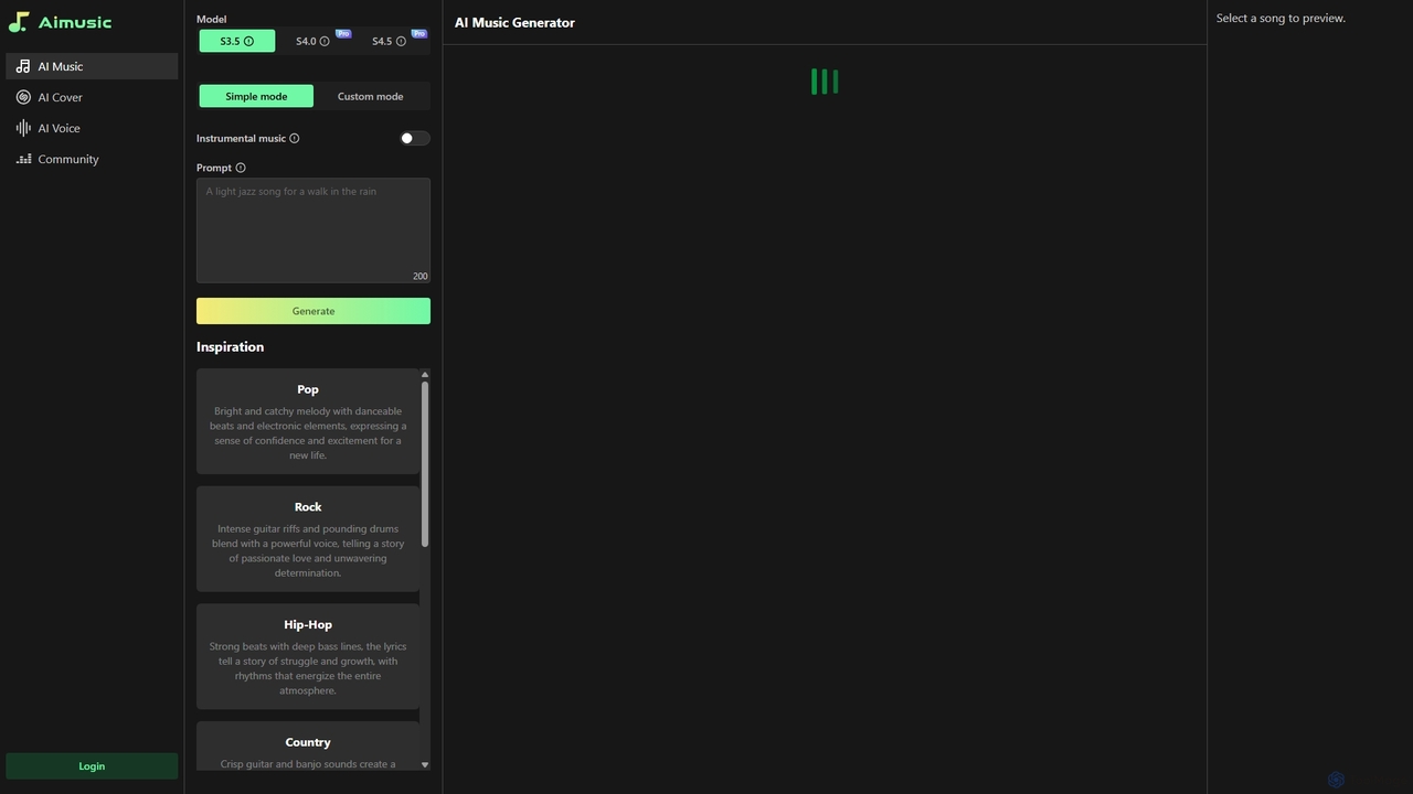 The Best AI Song Generator - Free Online AI Music Creation Software for Aimusic
