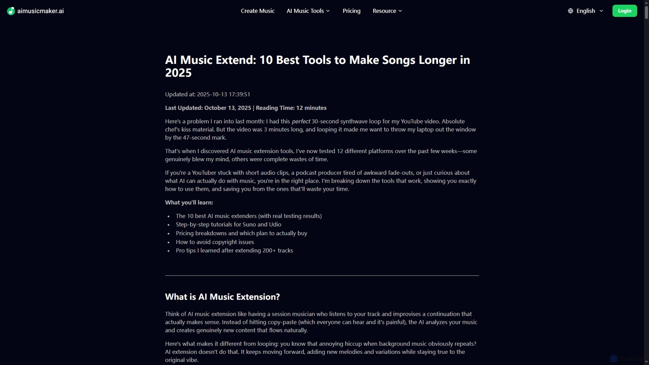 Best AI Music Extender? 10 Tools Tested & Compared 2025 for Aimusicmaker
