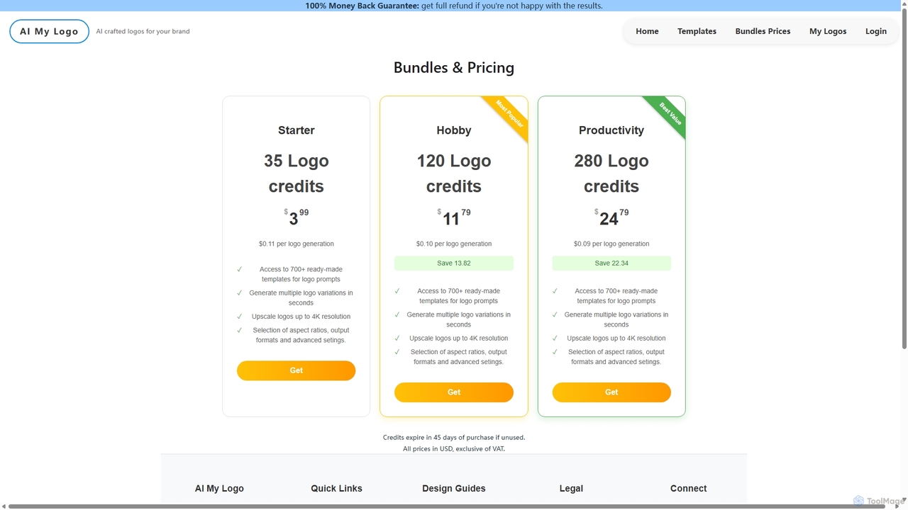Logo Design Pricing & Packages | Create Custom Logos for Aimylogo