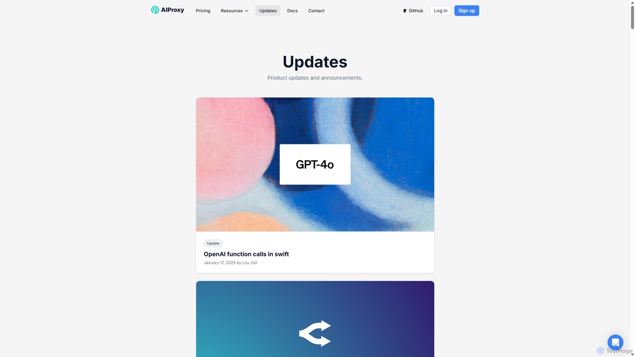 Updates for AIProxy