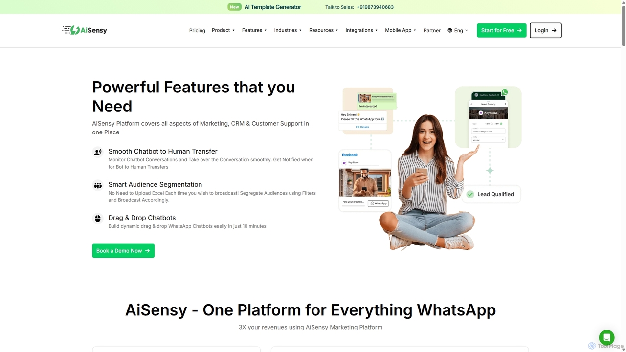 AiSensy Platform Features | Whatsapp Business API for AiSensy