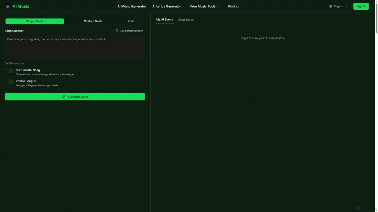 AI Song Generator | Free AI Song Maker & Creator - Create Songs with AI for Aisongcreator