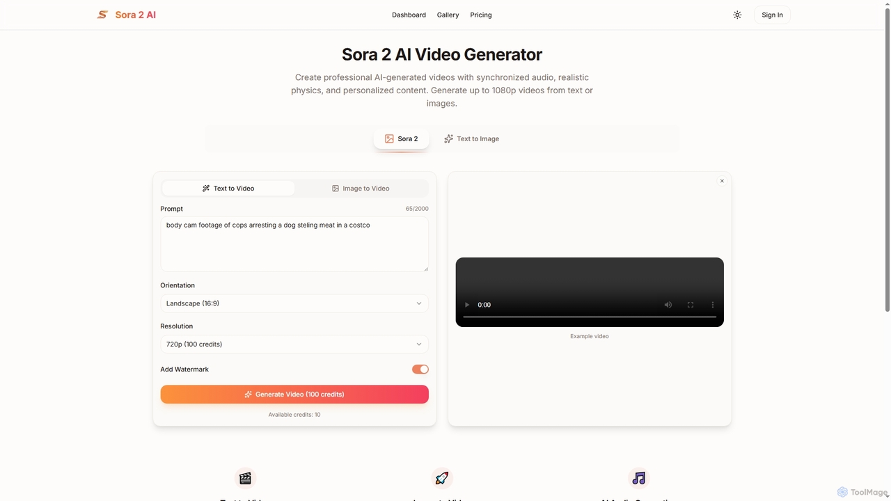 Sora 2 AI Video Generator - Create AI Videos from Text & Images for Aisora2