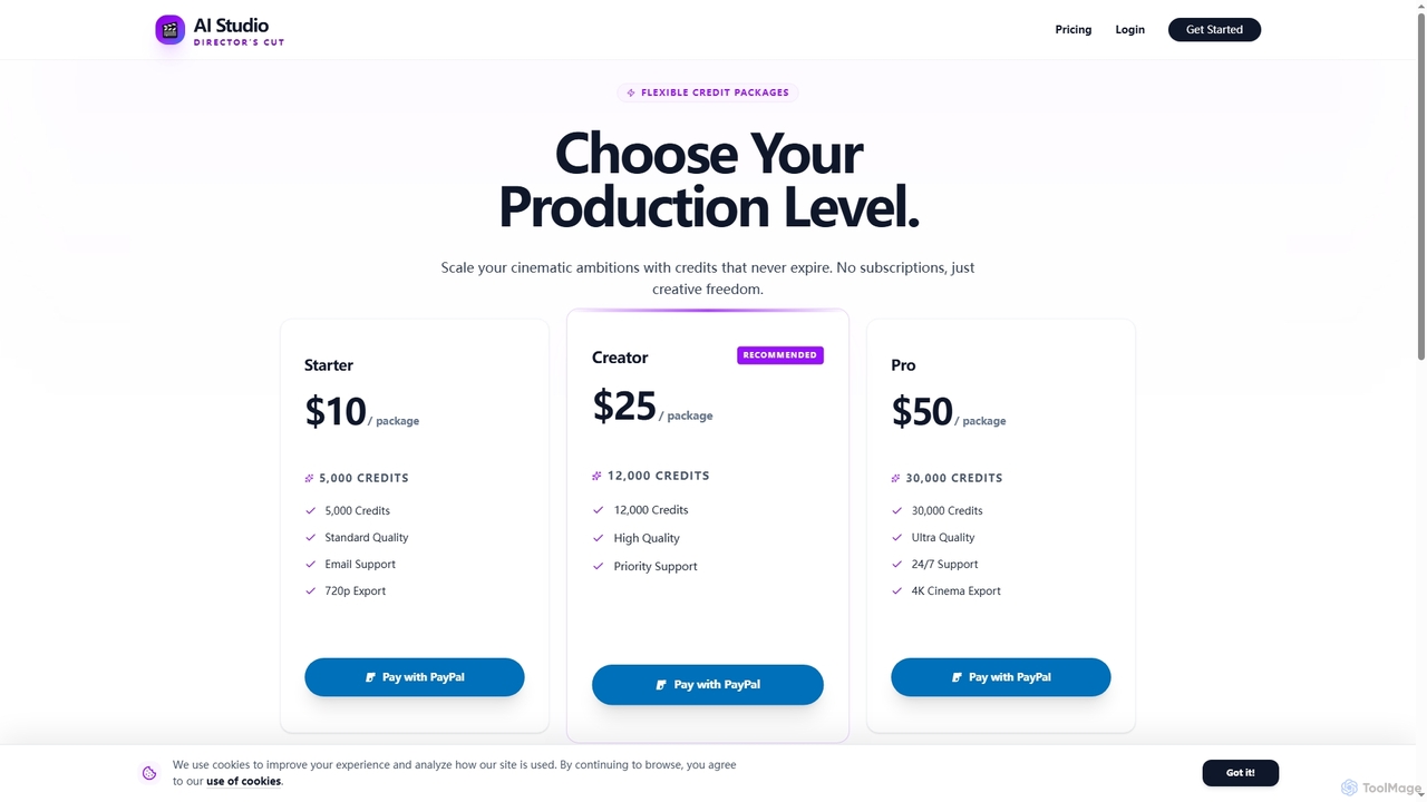 AI Movie Generator - Create Movies with AI for AIStudio247