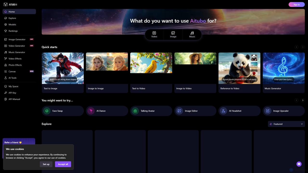 AI Image and Video Generator from Image and Text - Aitubo.ai for Aitubo