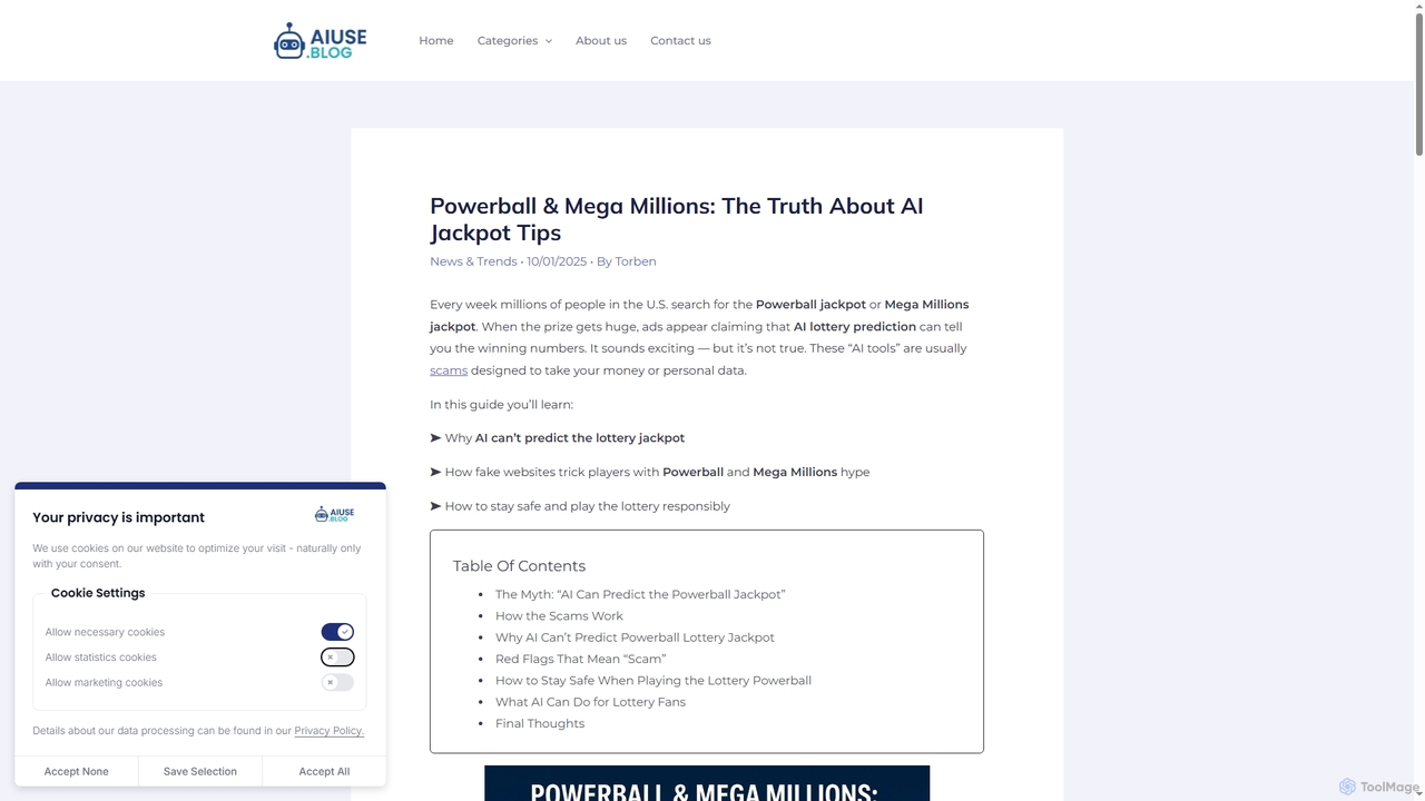 Powerball & Mega Millions: The Truth About AI Jackpot Tips for Aiuse