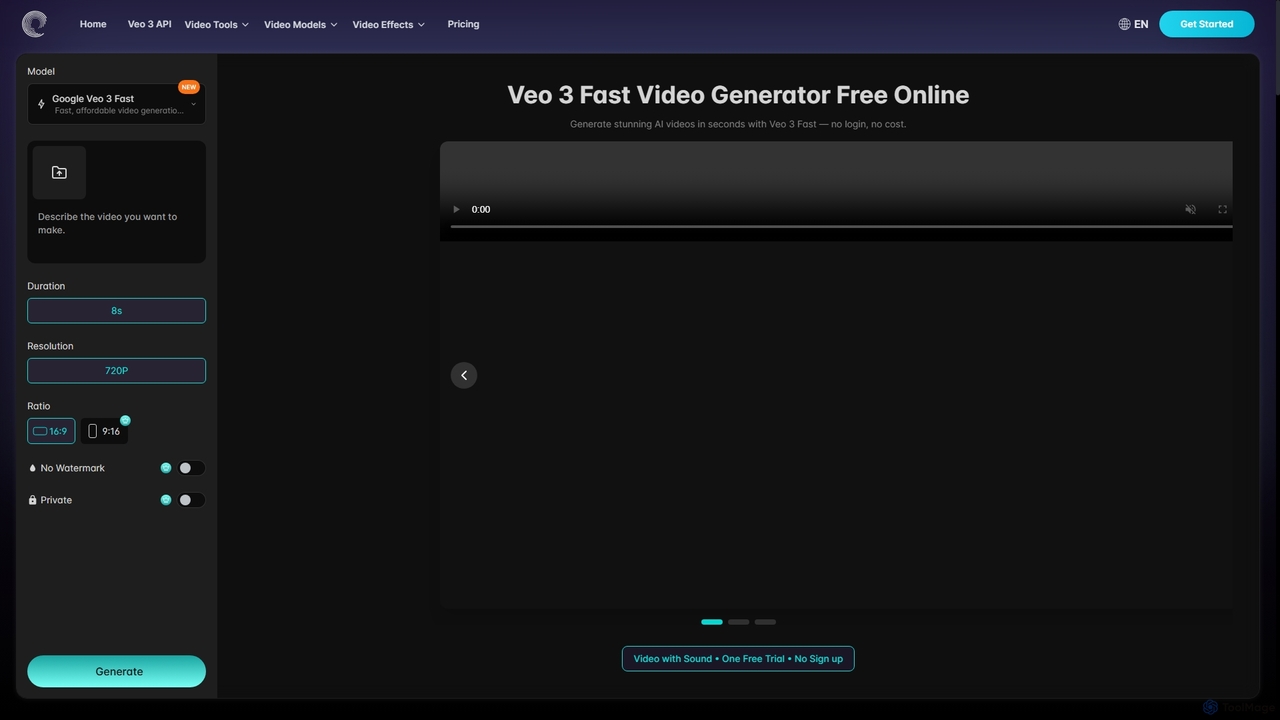 Free Veo 3 Fast AI Video Generator – Google’s Fast & Affordable Veo 3 Model for Aivideogenerator