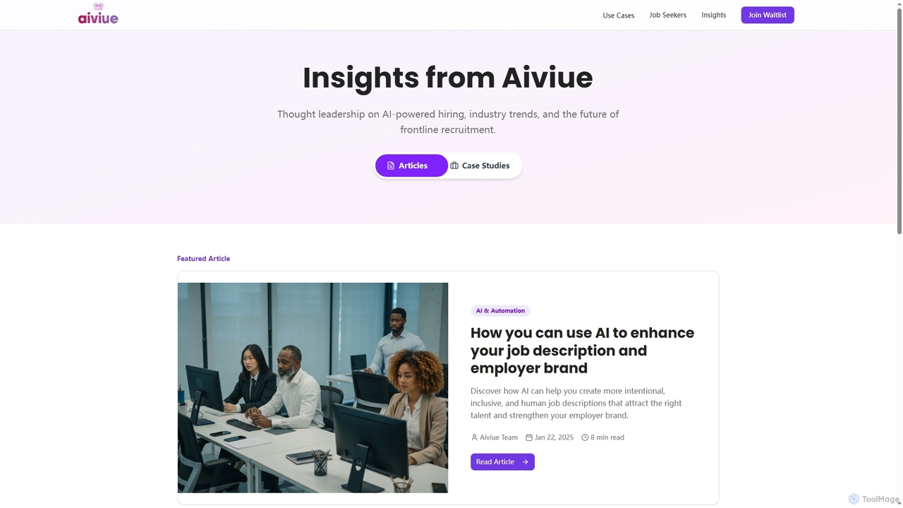 Insights from Aiviue | AI Hiring & Frontline Recruitment for Aiviue