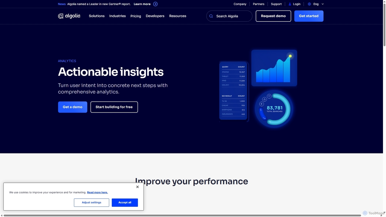 Optimize user experience with powerful search analytics | Algolia for Algolia