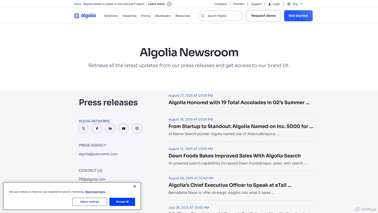 News for Algolia