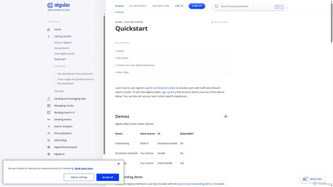 Quickstart | Algolia for Algolia