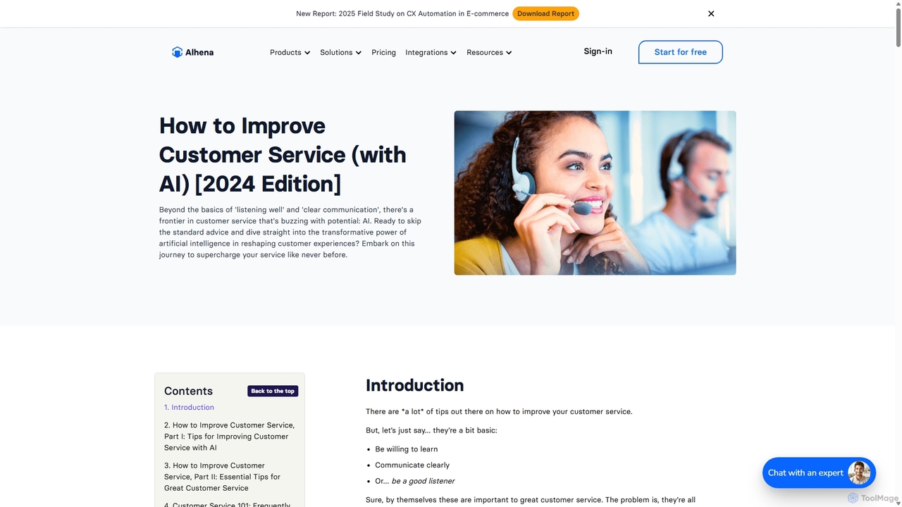 How to Improve Customer Service (with AI) [2024 Edition] - Alhena (Formerly Gleen) for Alhena AI