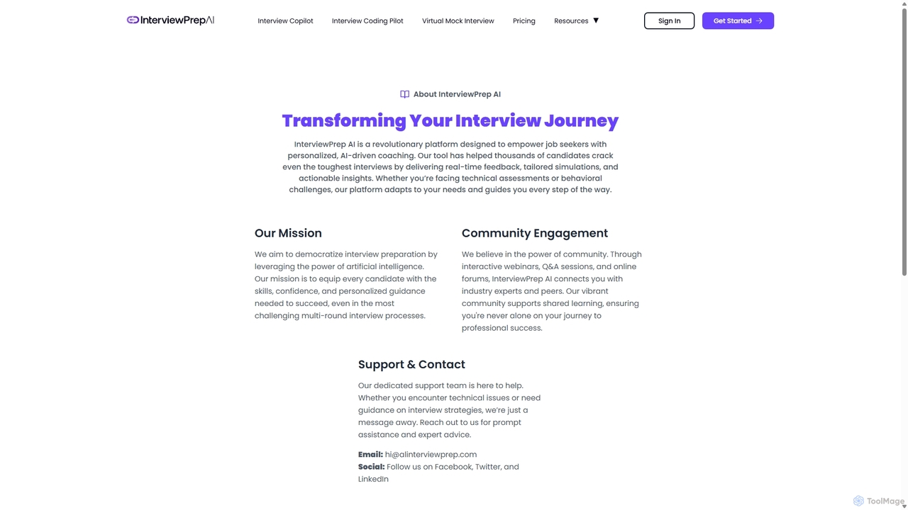 About Us | InterviewPrep AI for alinterviewprep