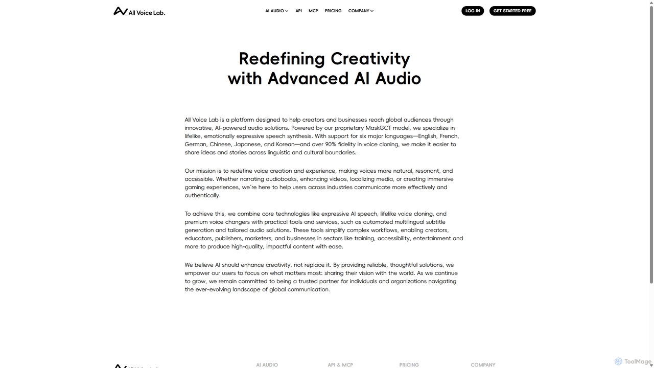 About All Voice Lab for All Voice Lab
