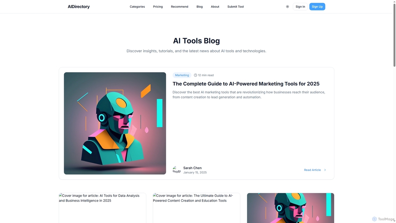 AI Tools Blog | Latest Insights & Tutorials | AIDirectory for Allaitools