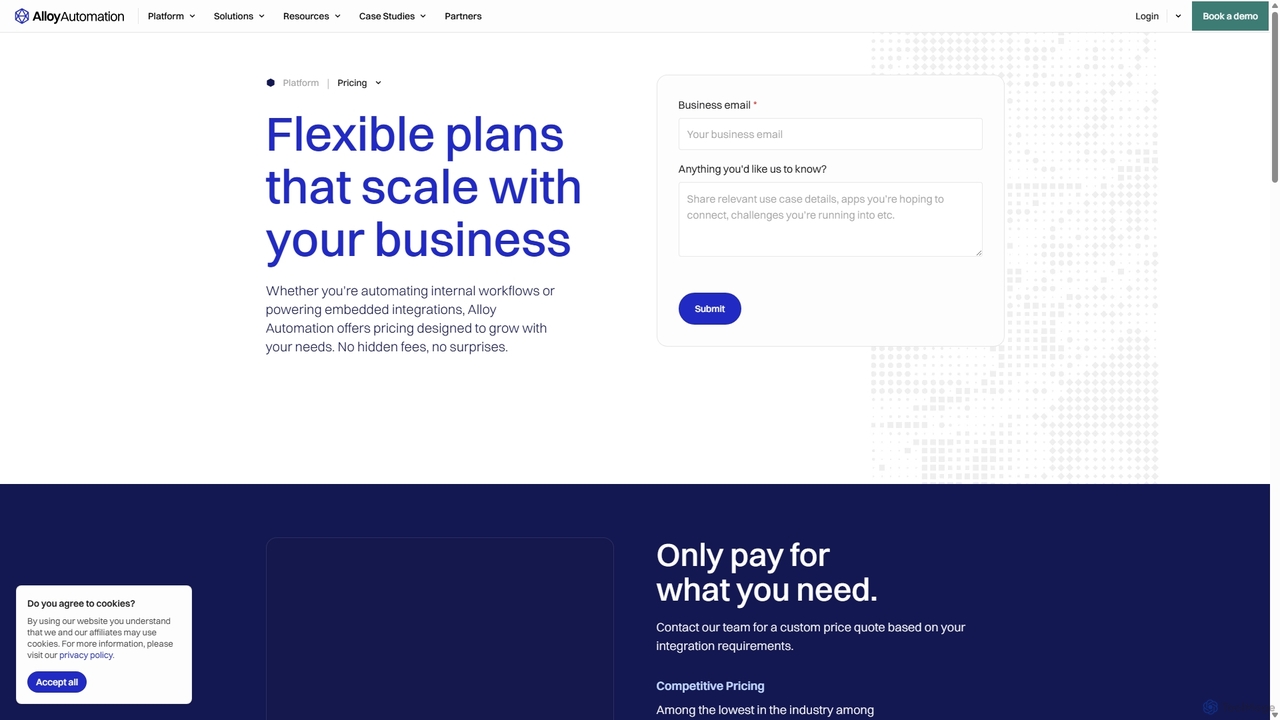 Pricing | Alloy Automation for Alloy Automation