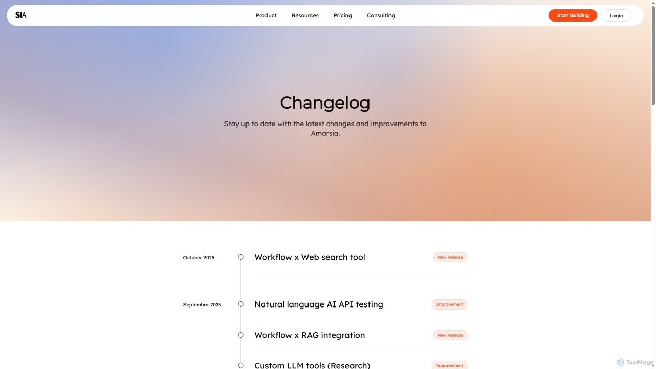 Changelog | Amarsia for Amarsia