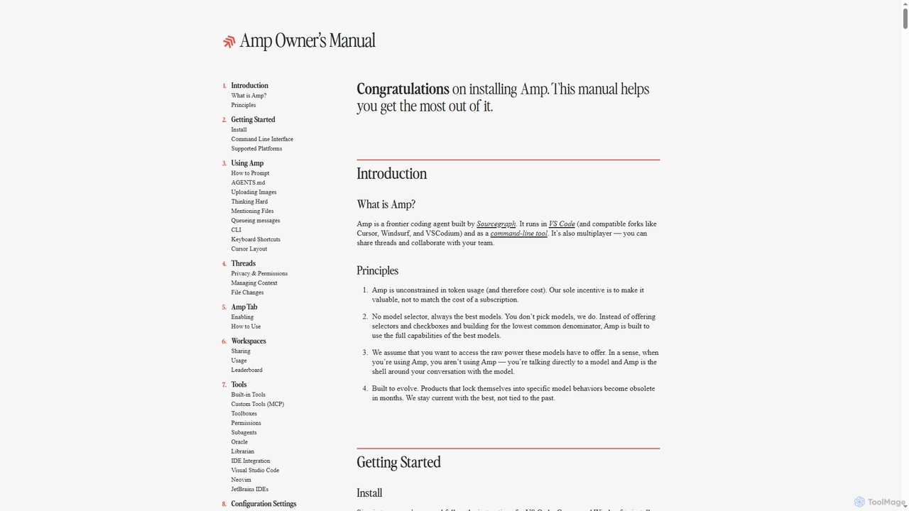 Owner’s Manual - Amp for Amp