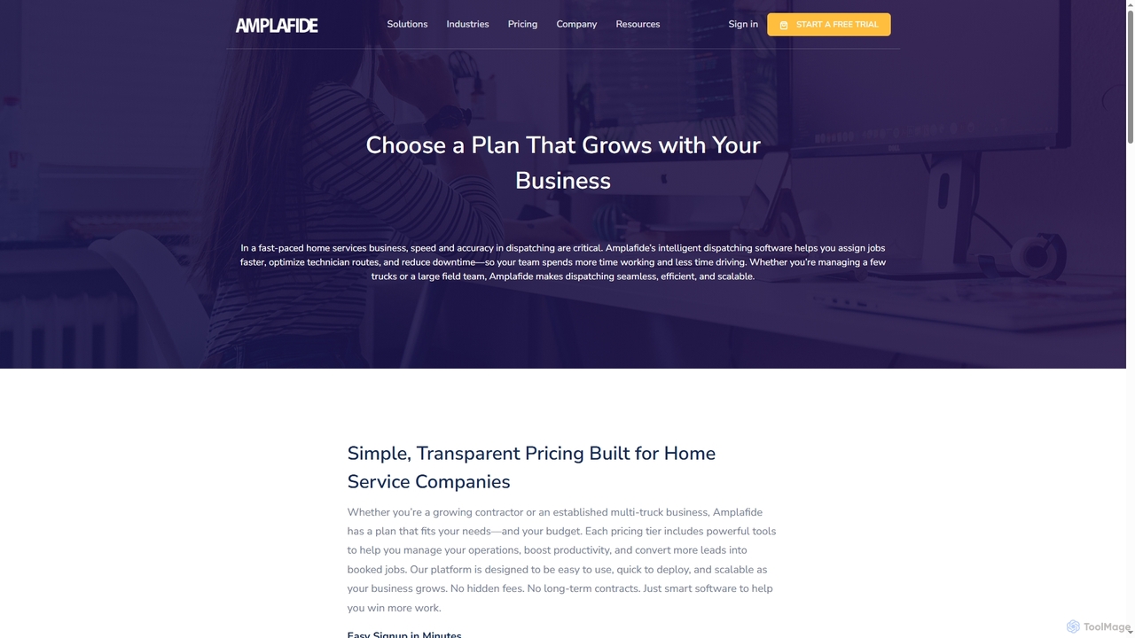 Amplafide Pricing Plans | Simple, Scalable Software for Home Services for Amplafide