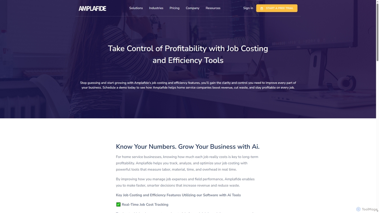 Job Costing and Efficiency Tools for Home Services Companies| Amplafide for Amplafide