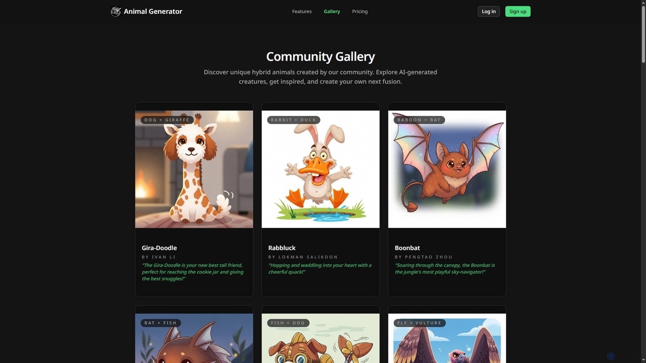 AI Animal Generator Gallery – Explore Hybrid Animal Creations for Animal Generator