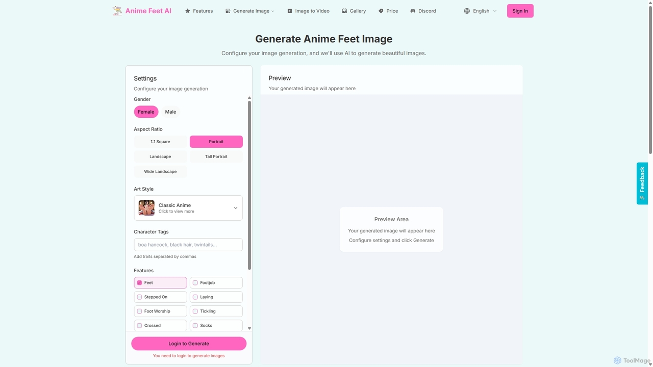 Anime Feet Image Generator | Anime Feet Gallery and Generation for Animefeet
